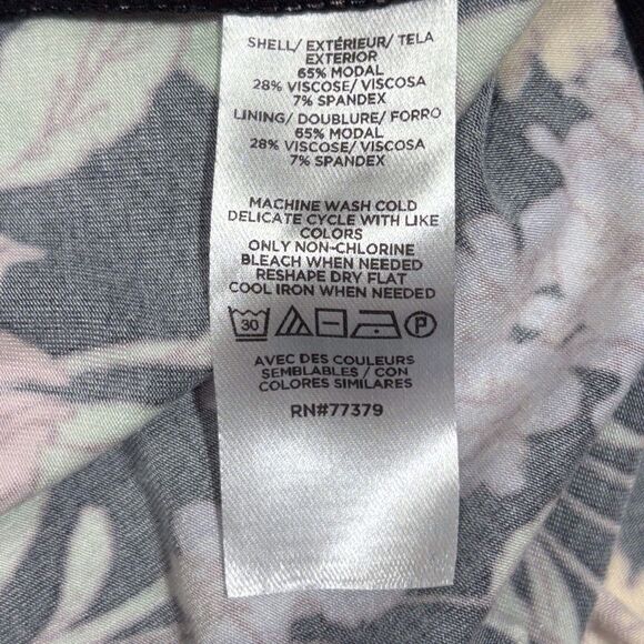 Ann Taylor V-neck Top Sleeveless Floral Women’s Large Black Multicolor NWT - Picture 7 of 8